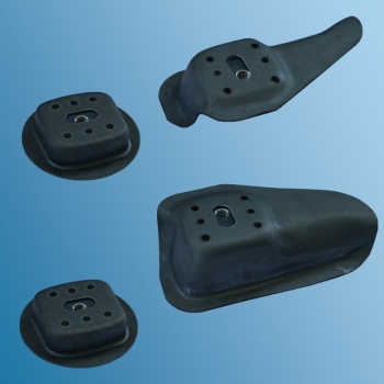 Satz Sitzschienenträger, 4-Teilig, für Porsche 356 BT6/C  ECK 8076,64450157006,64450153906,64450154006