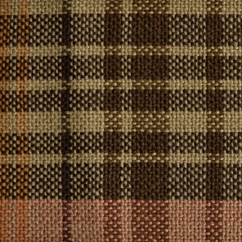 Stoff Porsche Karo Madras, braun/beige/orange, original Material, Meterware, ca. 140cm breit, laufender Meter  ECK 8534