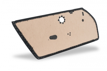 Preview: Türverkleidung rechts fp, Bj. 76-89, Kunstleder schwarz, abgesteppt - ECK 8042