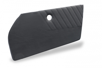door trim panel leatherette right for Porsche 911, 76-89, artificial leather, black, quilted - ECK 8042