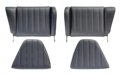 Notsitz Set Kunstleder schwarz für Porsche 911, Bj. 74-77  ECK 8115,90152200522,90152200622,90152200542,90152200642,91152200500,91152200600,91152200505,91152200605,91152205101,91152205201,91152201700,91152201800,91152205106,91152205206