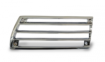 Chromgitter, links, Aluguss, 4-Loch-Aufnahme für Porsche 911 Bj. 65  90155943121