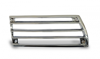 Chromgitter, rechts, Aluguss, 4-Loch-Aufnahme für Porsche 911 Bj. 65  90155943221
