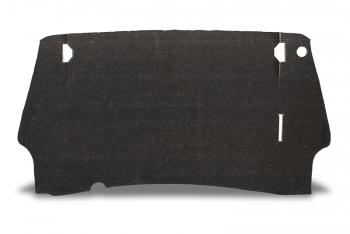 Preview: Motordämmatte für Porsche 911, Bj. 65-75, Jutekern mit original Noppenbeschichtung, Sichtkante geschwärzt  ECK 8178