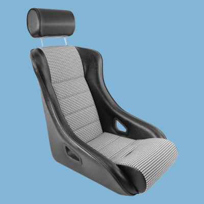 ECK 8002/C Sportsitz für alle Porsche 911, Sitz in Kunstleder schwarz / Pepita