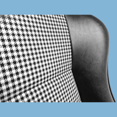 Preview: ECK 8002/C Sportsitz für alle Porsche 911, Sitz in Kunstleder schwarz / Pepita