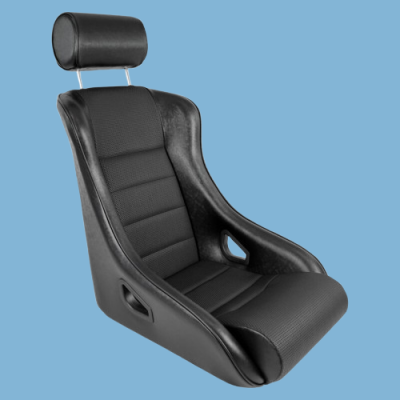 ECK8002/B Sportsitz für alle Porsche 911, Sitz in Kunstleder schwarz / Sitzfläche genoppt