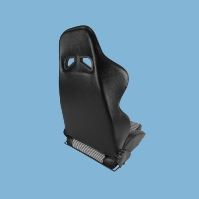 Preview: ECK8002/D Sportsitz für alle Porsche 911, Sitz in Kunstleder schwarz / Pepita