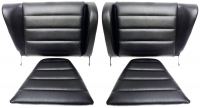 Notsitz Set Kunstleder schwarz für Porsche 911, Bj 77-86  ECK 8115/1,90152200522,90152200622,90152200542,90152200642,91152200500,91152200600,91152200505,91152200605,91152205101,91152205201,91152201700,91152201800,91152205106,91152205206