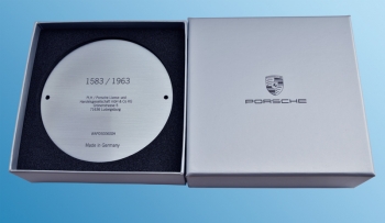 Preview: Plakette Porsche Carrera RS 2.7 - Made in Zuffenhausen Limitiert auf 1973