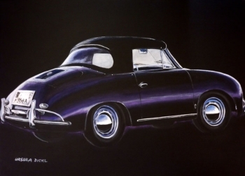 Porsche 356 A Cabriolet - high quality print
