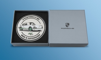 Plakette Porsche Carrera RS 2.7 - Made in Zuffenhausen Limitiert auf 1973