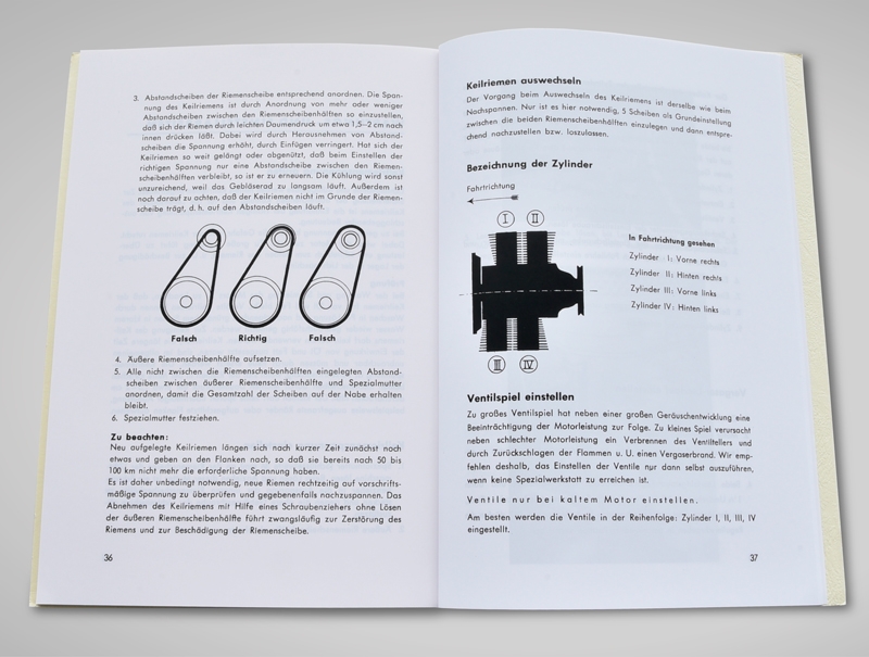 User manual for Porsche 356 A
