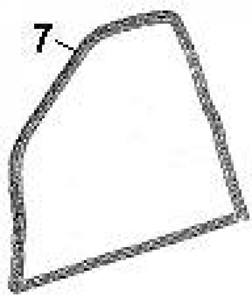 Türdichtung links für Porsche 944  94453709100