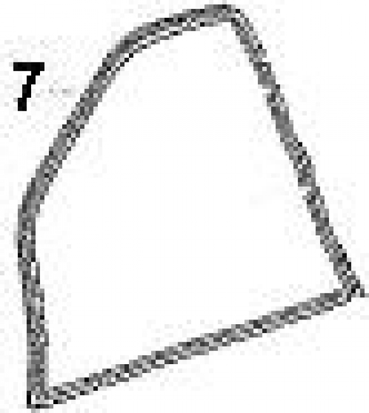 Türdichtung links für Porsche 944  94453709100