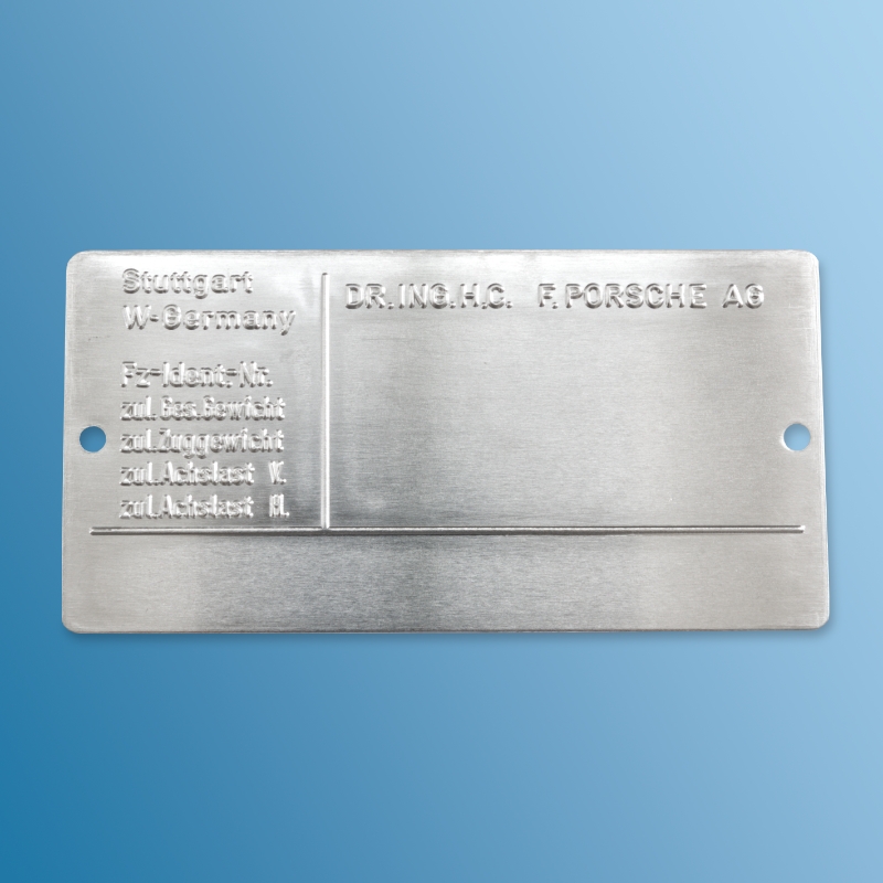 Fahrgestellnummer-Typenschild für Porsche 928  92870111100