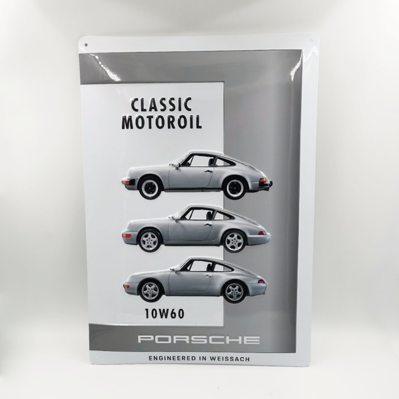 Porsche Blechschild, Grau, 280x400mm       ECKZ101, PCG04301060