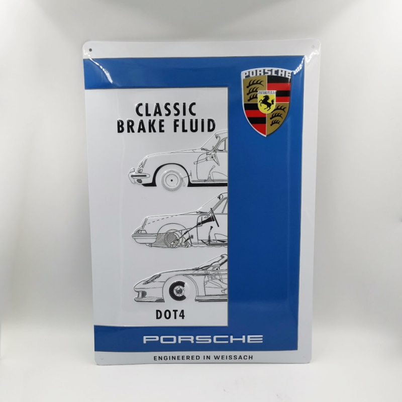 Porsche metal plate, blue, 280x400mm          ECKZ102, PCG04430501