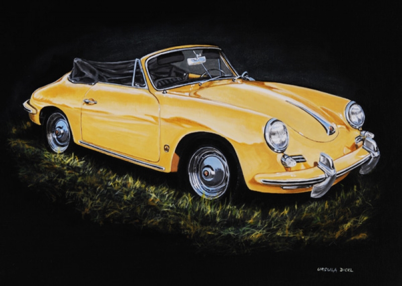 Porsche 356  - high quality print