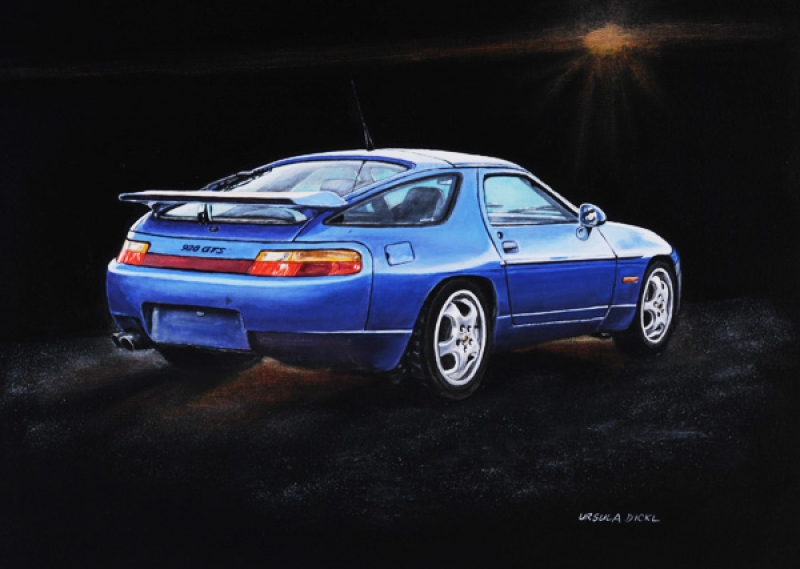 Porsche 928 GTS - Hochwertiger Plakatdruck